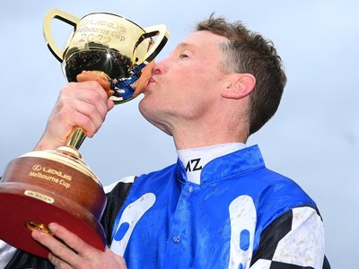 Gold Trip, trained by Mark Zahra, wins the Melbourne Cup at ... Image 1